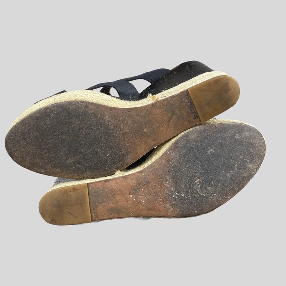 Coach Maryanne Logo Platform Espadrille Wedge Heel Size 9 B - Picture 4 of 7